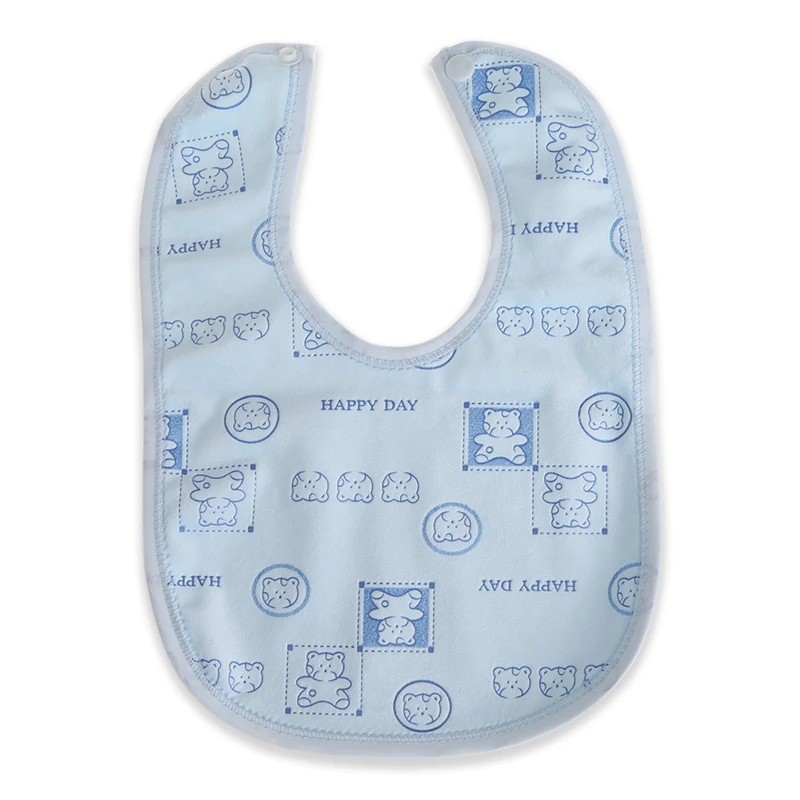 

D7YD Infant Sleeveless Bib with Snap Buckle Baby Stuff Feeding Drawing Apron Dirtyproof Snap Buckle Cute Printing Bibs