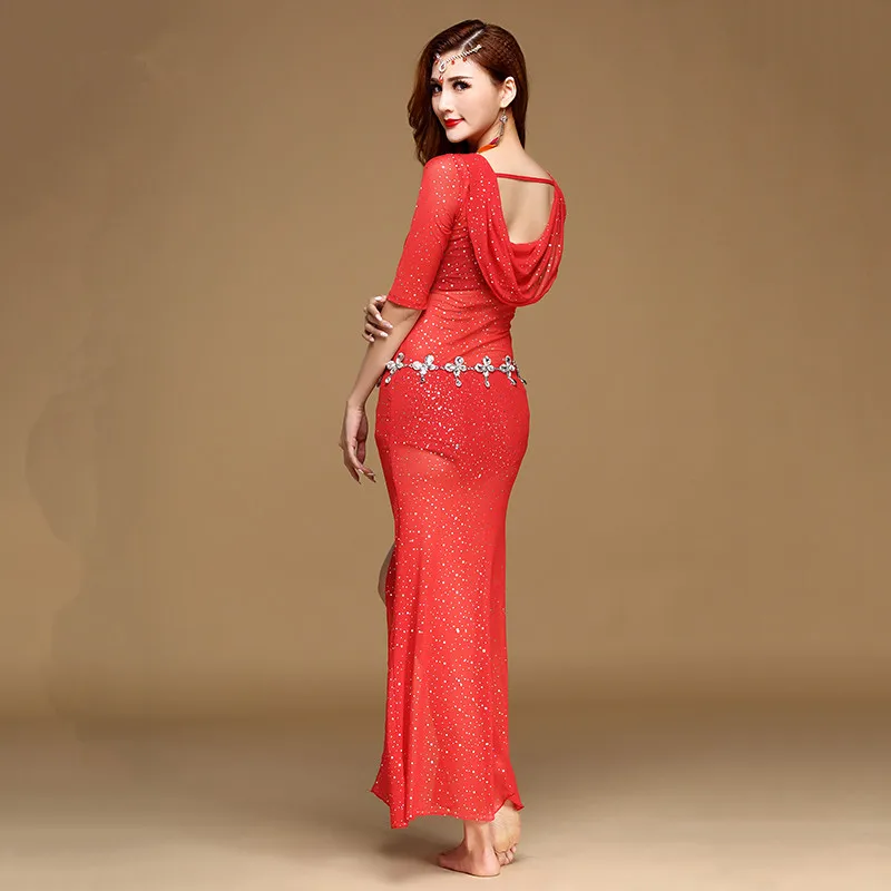 Производительность Сексуальная Перспектива Сетка Танец Живота Dress для Женской