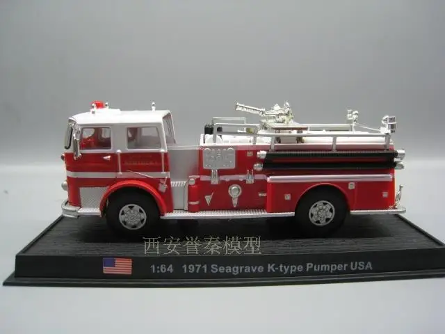 AMER 1/50 масштабная модель автомобиля Toys 1971 Seagrave K type Pumper USA Fire Engine отлитый под