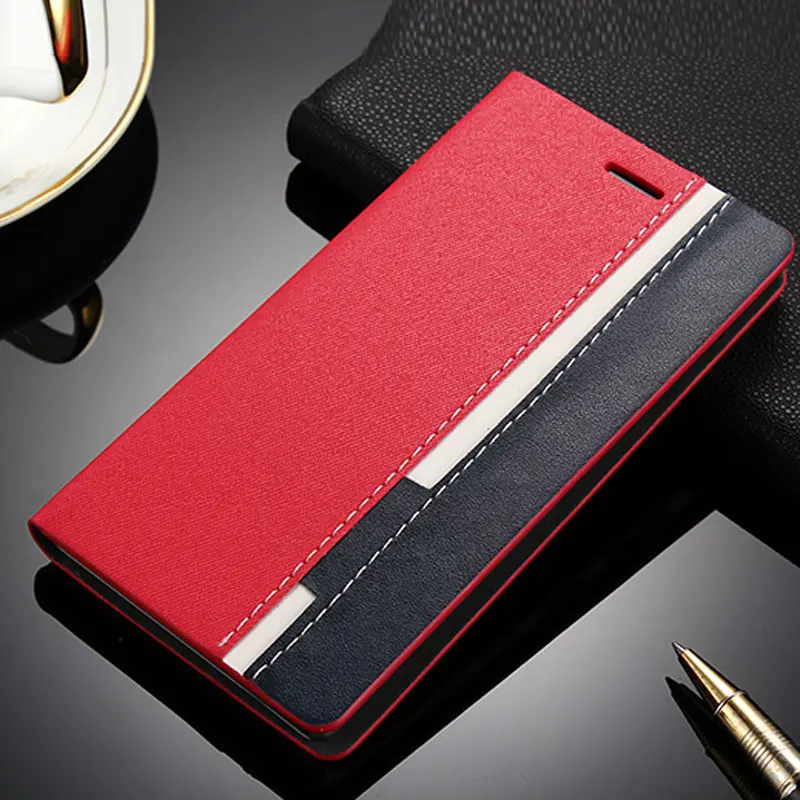 Red Для lenovo P70 чехол Funda с откидной крышкой и подставкой Кожаный чехол-кошелек смешанных цветов с отделениями для карт чехол для lenovo P70 P70T P 70 - Цвет: Red