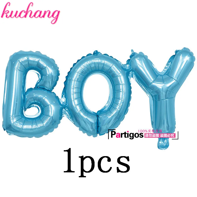 1pcs boy 10 шт./лот, Детские воздушные шары на день рождения, Детские вечерние украшения с принтом для мальчиков и девочек - Цвет: 1pcs boy