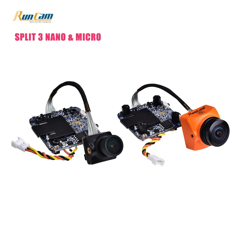 Presale RunCam сплит 3 FPV камера для Nano/Micro 1080P 60fps HD Запись WDR низкая задержка 16:9/4:3 NTSC/PAL