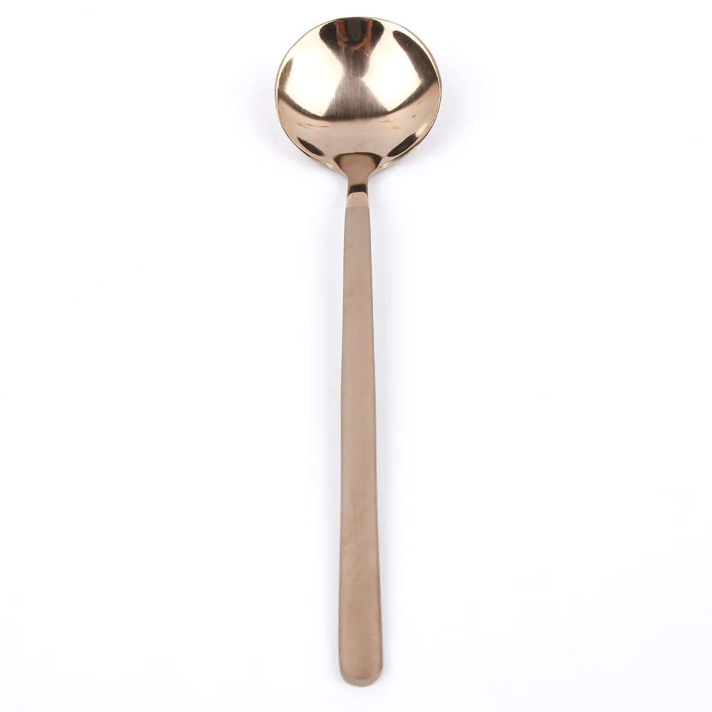 1 шт. креативные кофейные ложки из нержавеющей стали маленькие круглые для супа