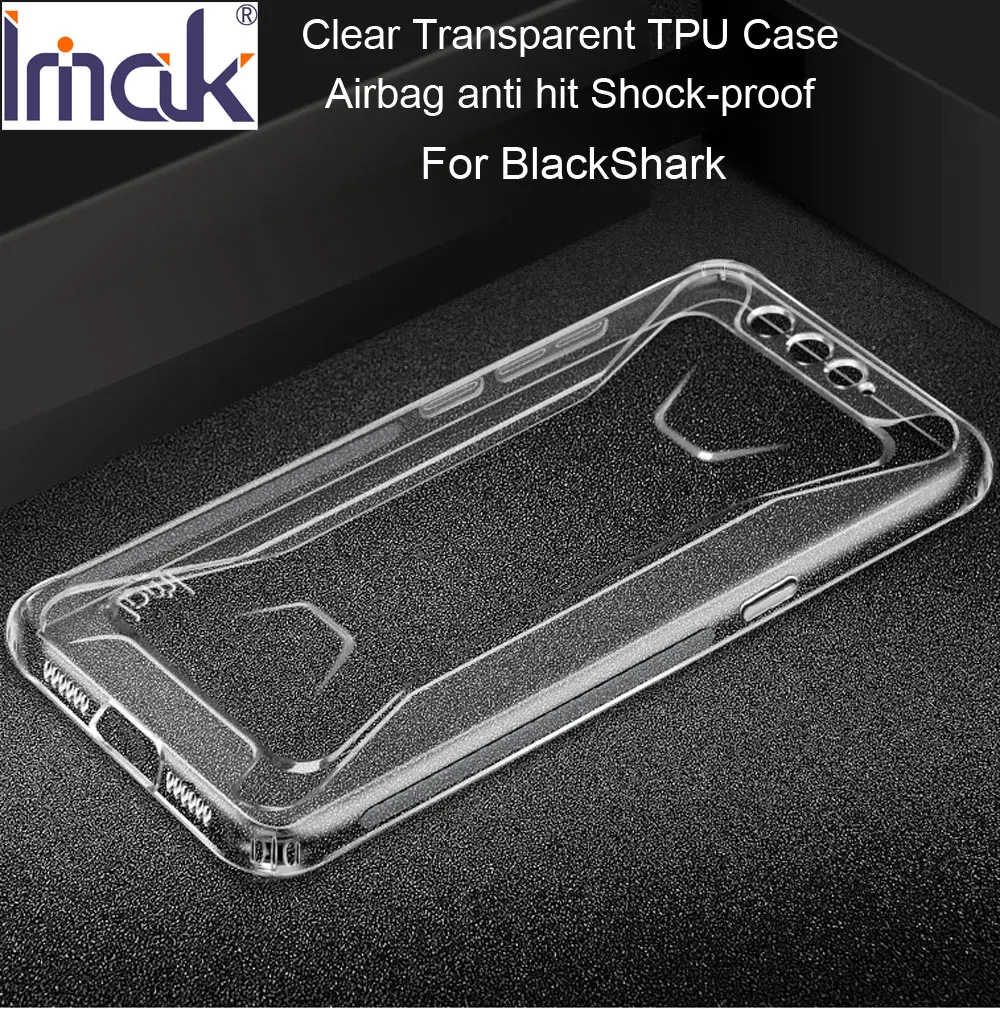 IMAK Clear Transparent TPU Case For Xiaomi Black Shark Soft Silicone Cover BlackShark |