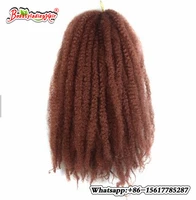 free shipping 16 inches synthetic marley braids hair extensions 100gpcs afro kinky curly twist crochet braids