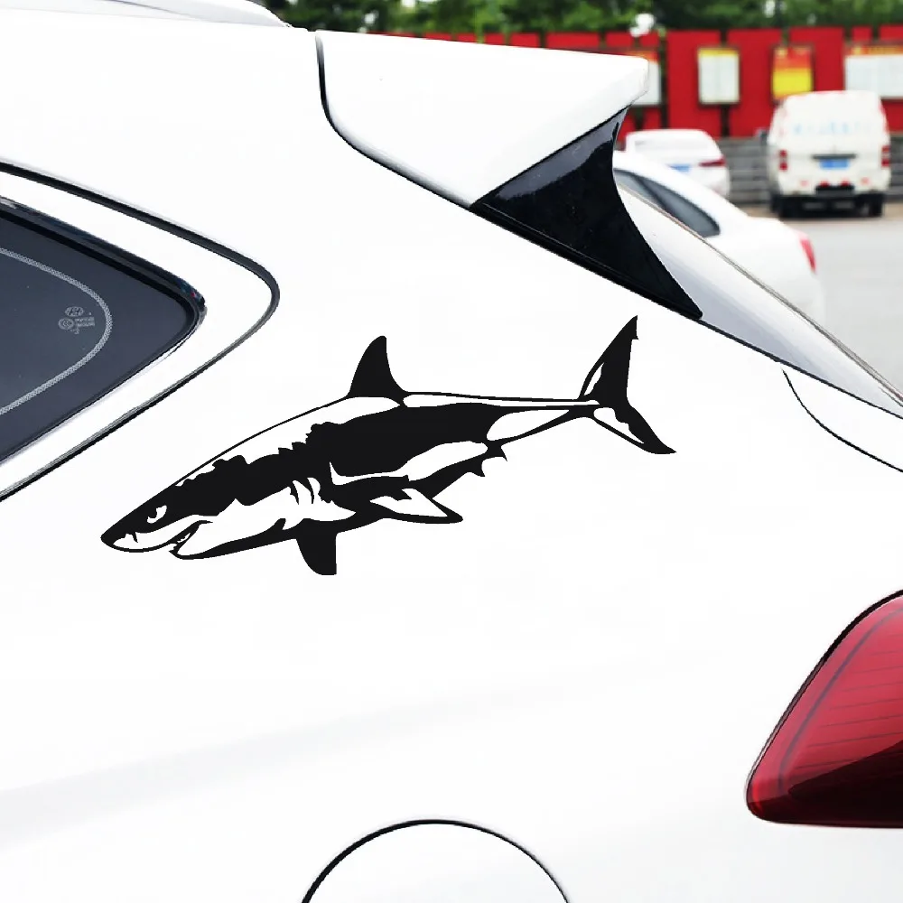 Виниловая наклейка Tancredy 17 1*6 4 см Great White Shark украшения наклейки для автомобилей с