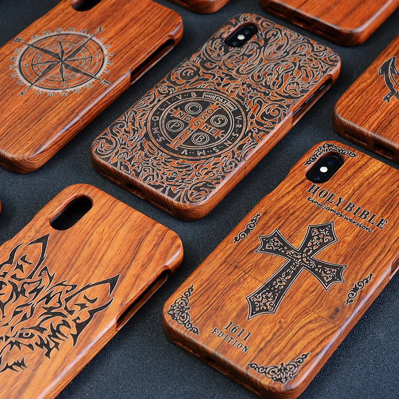 Полный Деревянный чехол для iPhone XS Max 2018 чехлы телефонов 100% из натурального дерева