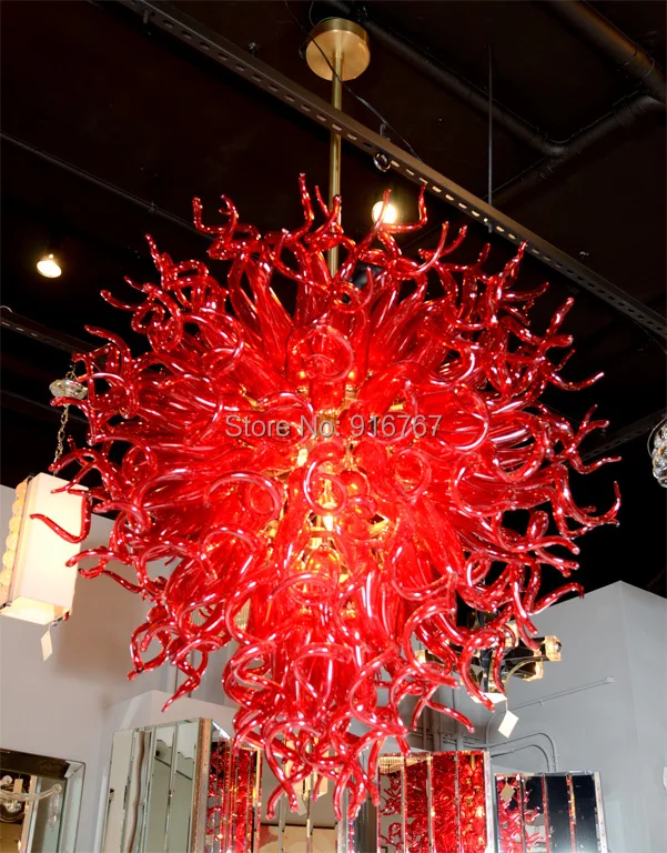 

Free Air Freight Chinese Red Wedding Decorative Glass Hanging Art
