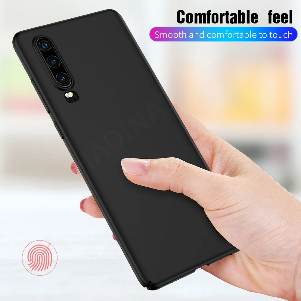 Hadinas ультра тонкий Твердый чехол для huawei P30 Lite Матовый PC задняя крышка Pro P 30 свет