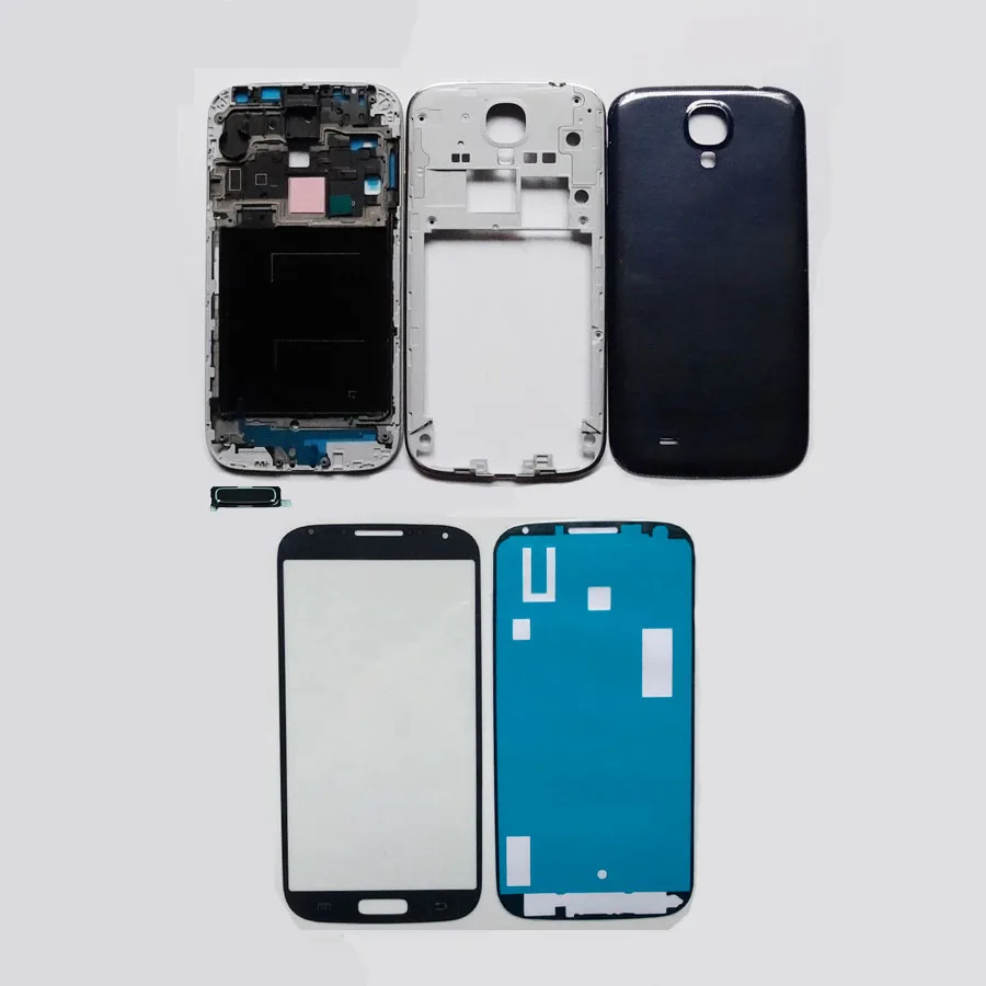 Новый Полный комплект для Samsung Galaxy S4 i9500 i9505 i9506 передняя панель корпуса + средняя