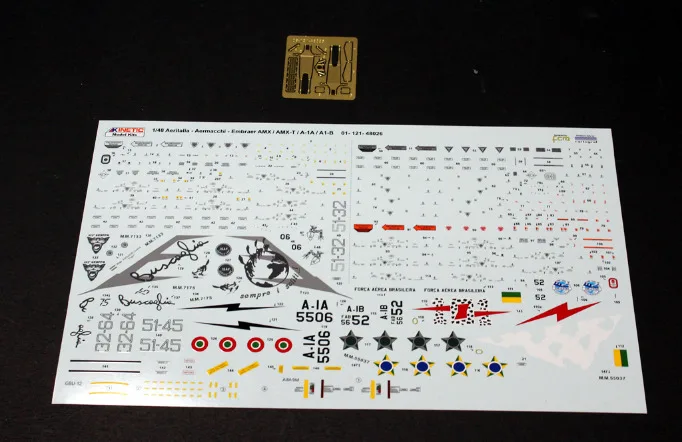 Kinetic 1/48 AMX наземный самолет-Бразилия и Италия воздушное судно модельный комплект