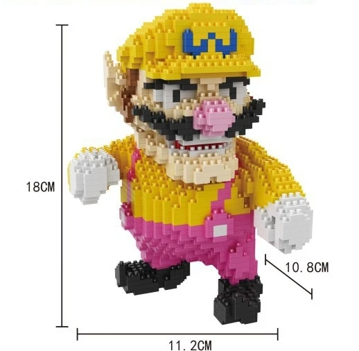 16022 Balody мини блоки Bowser мультфильм строительные игрушки Марио аукциона фигурки Yoshi Модель Кирпичи Wario аниме Brinquedos детские подарки 16022 - Цвет: 16022