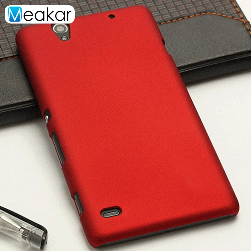 Матовый пластиковый чехол 5.5для sony Xperia C4 чехол для sony Xperia C4 Dual E5303 E5363 E5333 E5306 чехол-лента на заднюю панель - Цвет: red