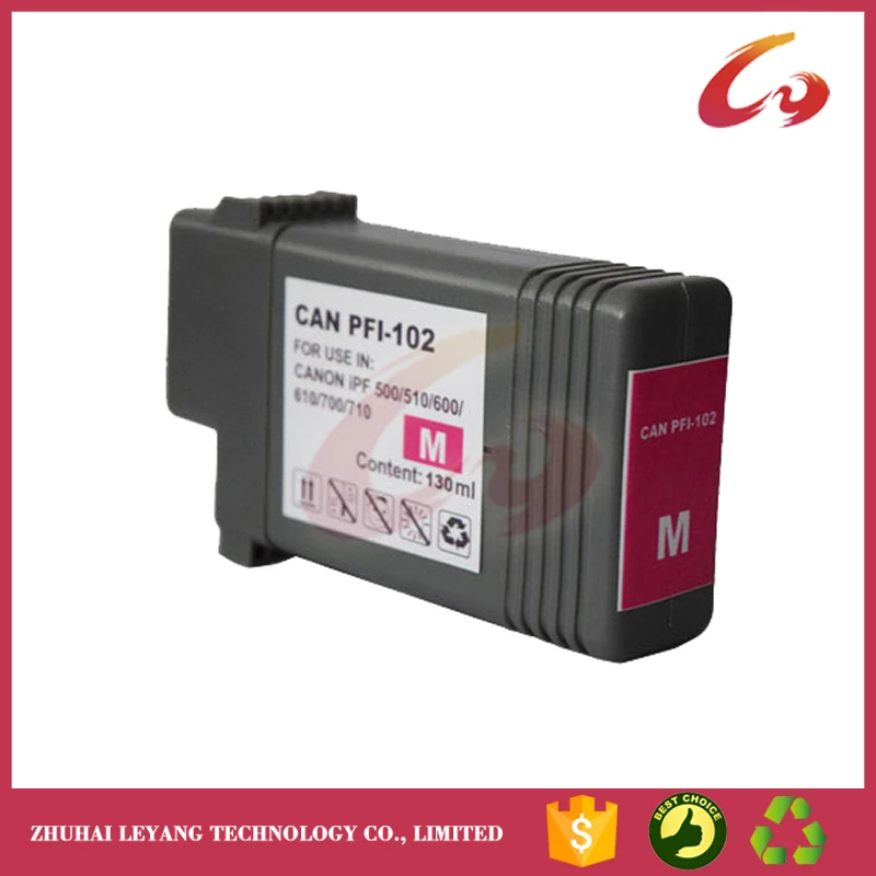 6PK 130 мл PFI-102 картридж для canon IPF500 IPF510 IPF600 IPF610 принтер совместимый с чипсами и
