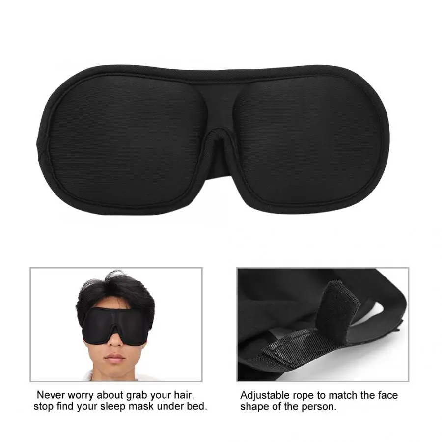 1Pcs 3D Sleep Mask Natural Sleeping Eye Mask Eyeshade Cover Shade Eye Patch Women Men Soft Portable Blindfold Travel Eyepatch