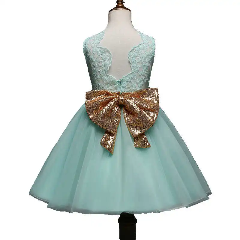 Элегантные Детские платья с большим бантом для девочек Вечерние Vestido Infantil