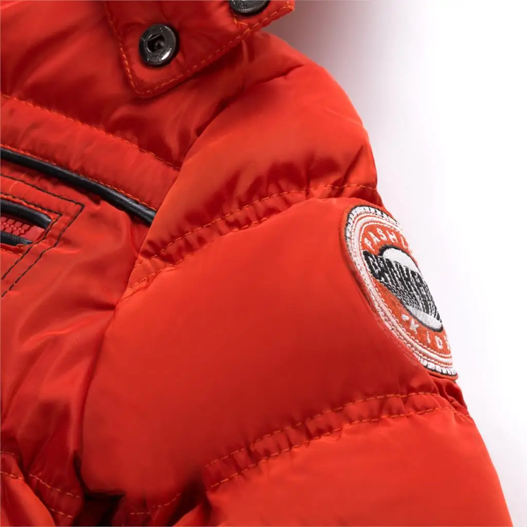 Модные пуховики для мальчиков плотное теплое зимнее пальто детские парки с