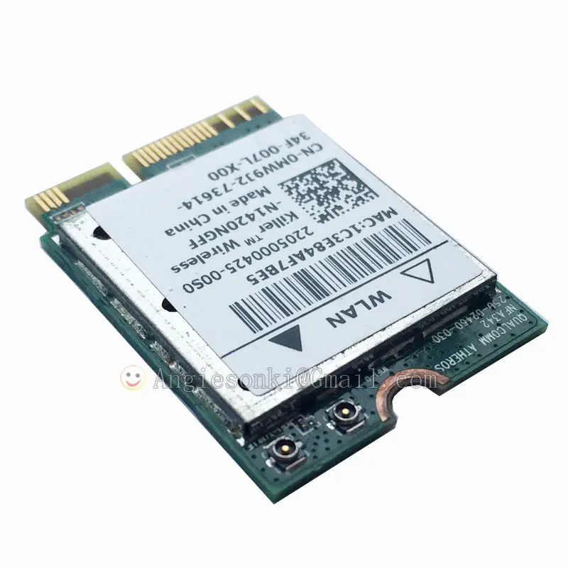 Killer N1420NGFF 802.11ac + BT4.0 867 Мбит/с Wi-Fi WLAN-карта N1420 0MW9J2 NGFF для DELL ALIENWARE 15 17 Toshiba Sony Samsung |