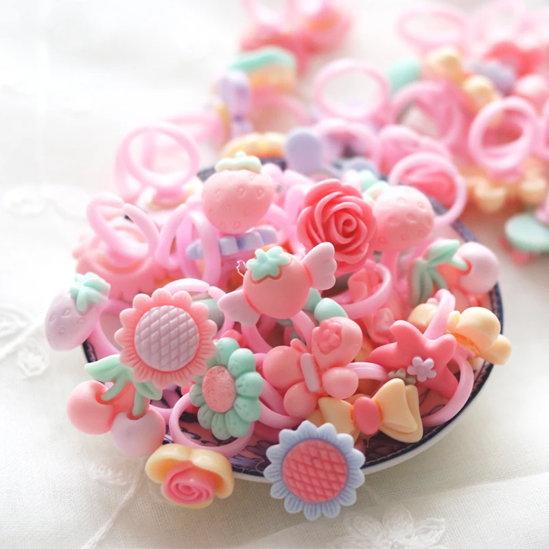 Мультяшные кольца для девочек 100 шт./лот|assorted rings|rings for kidsring |