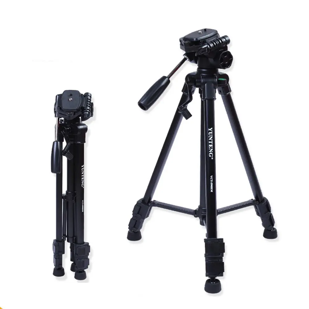YUNTENG VCT 590 Портативный видео тренога для камеры с демпфирующая головка DSLR Камера s