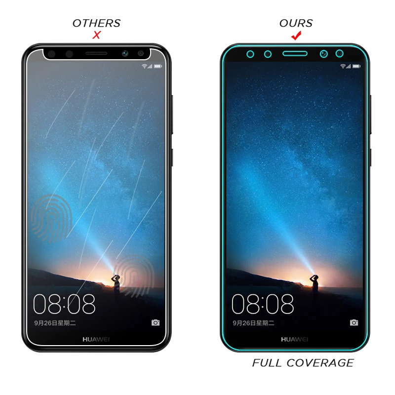 Закаленное стекло для Huawei Mate 20 10 Lite 2.5D 9H защитная пленка экрана Honor 9 8 6c Pro 9i