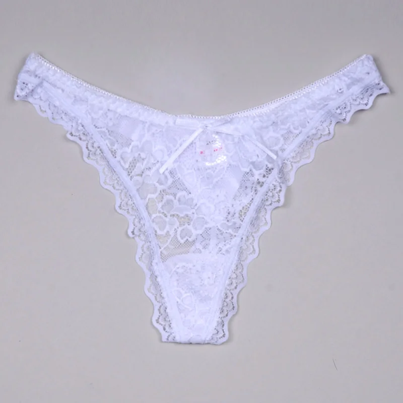 1 шт. сексуальные женские кружевные стринги трусики нижнее белье Прозрачное для
