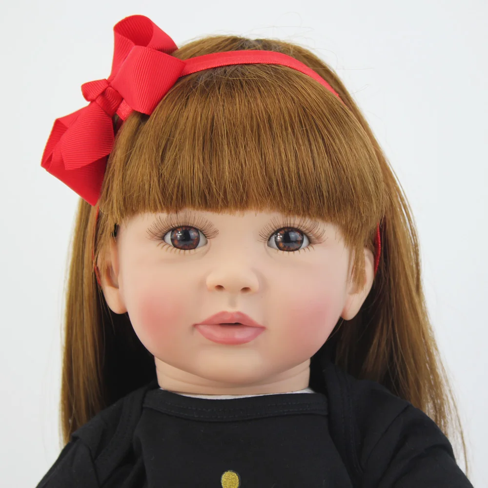 60 см Мягкая силиконовая Кукла Reborn игрушки 24 дюйма виниловая принцесса малыши