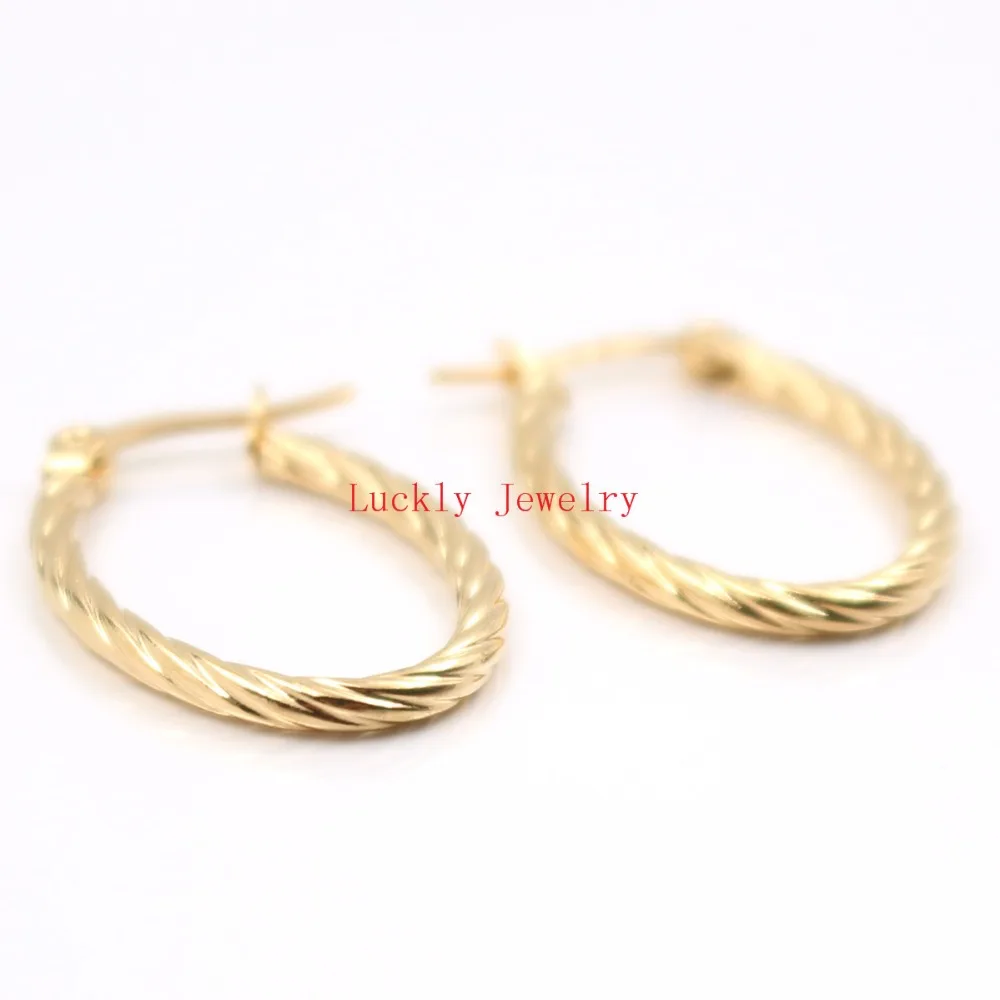 5 пар/партия серьги кольца из нержавеющей стали 16 х26 мм|fashion hoop earrings|hoop earringswholesale