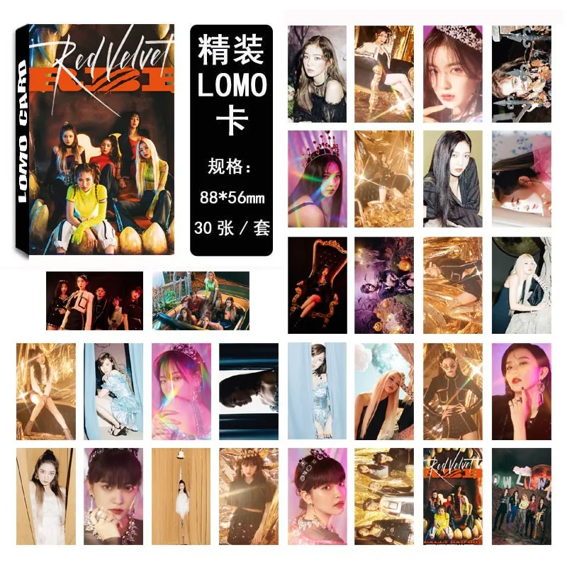30 шт./компл. Корейский KPOP красный бархат девушки RBB RV альбом HD фото карты ПВХ