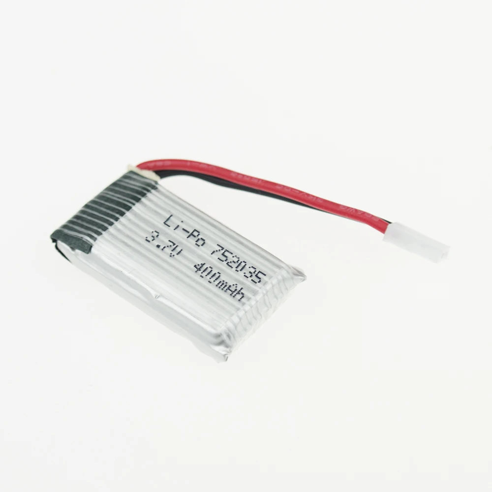 3 шт 7 V 400 мА/ч 25C Дрон с перезаряжаемым аккумулятором Lipo Батарея 752035 для RC Eachine H99W JJRC