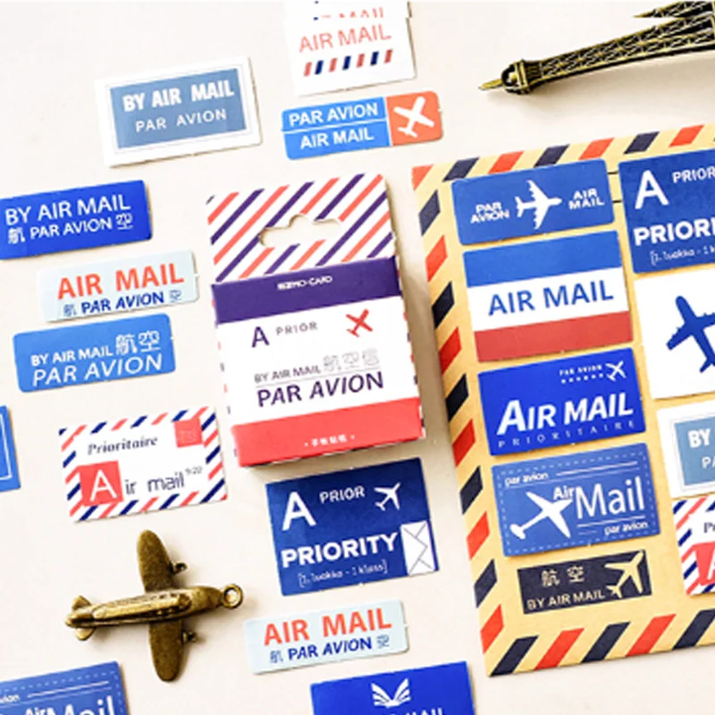 45 шт./кор. винтажная воздушная буква Postmark мини украшение бумажная наклейка украшение DIY альбом дневник sticker наклейка на этикетку