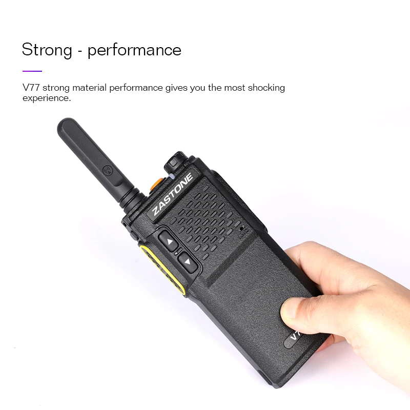ZASTONE V77 портативная рация UHF 400 470MHz двухстороннее радио мини КВ трансивер|walkie talkie