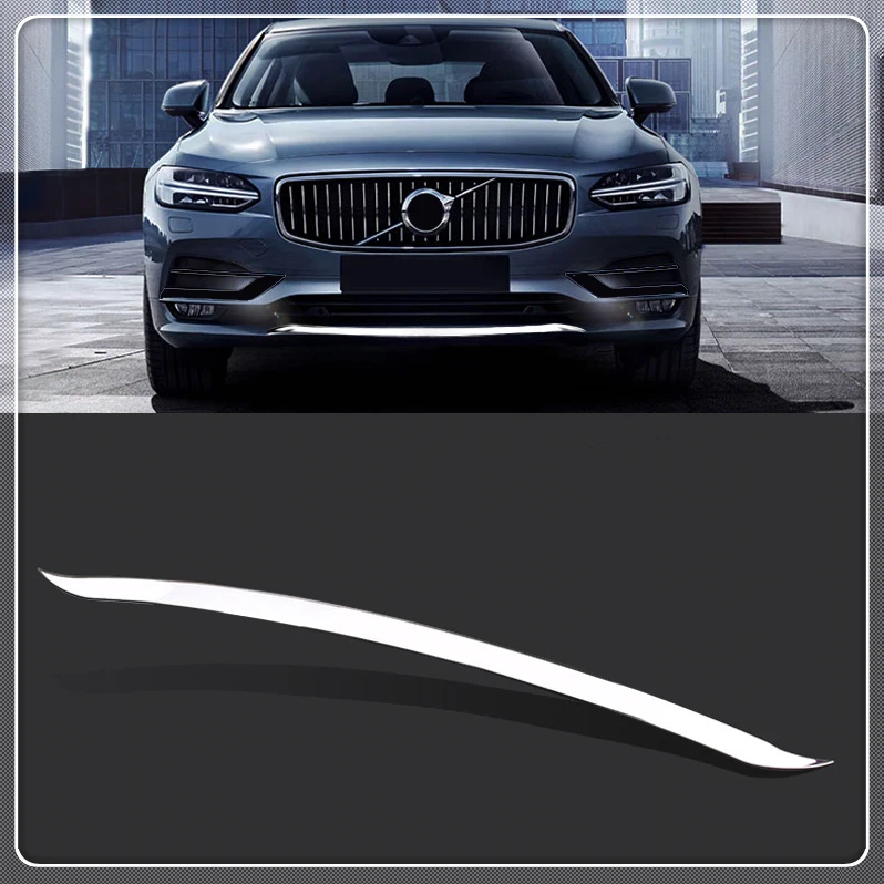 Декоративные ленты для переднего бампера автомобиля Volvo S90 2017-2019 1 шт.
