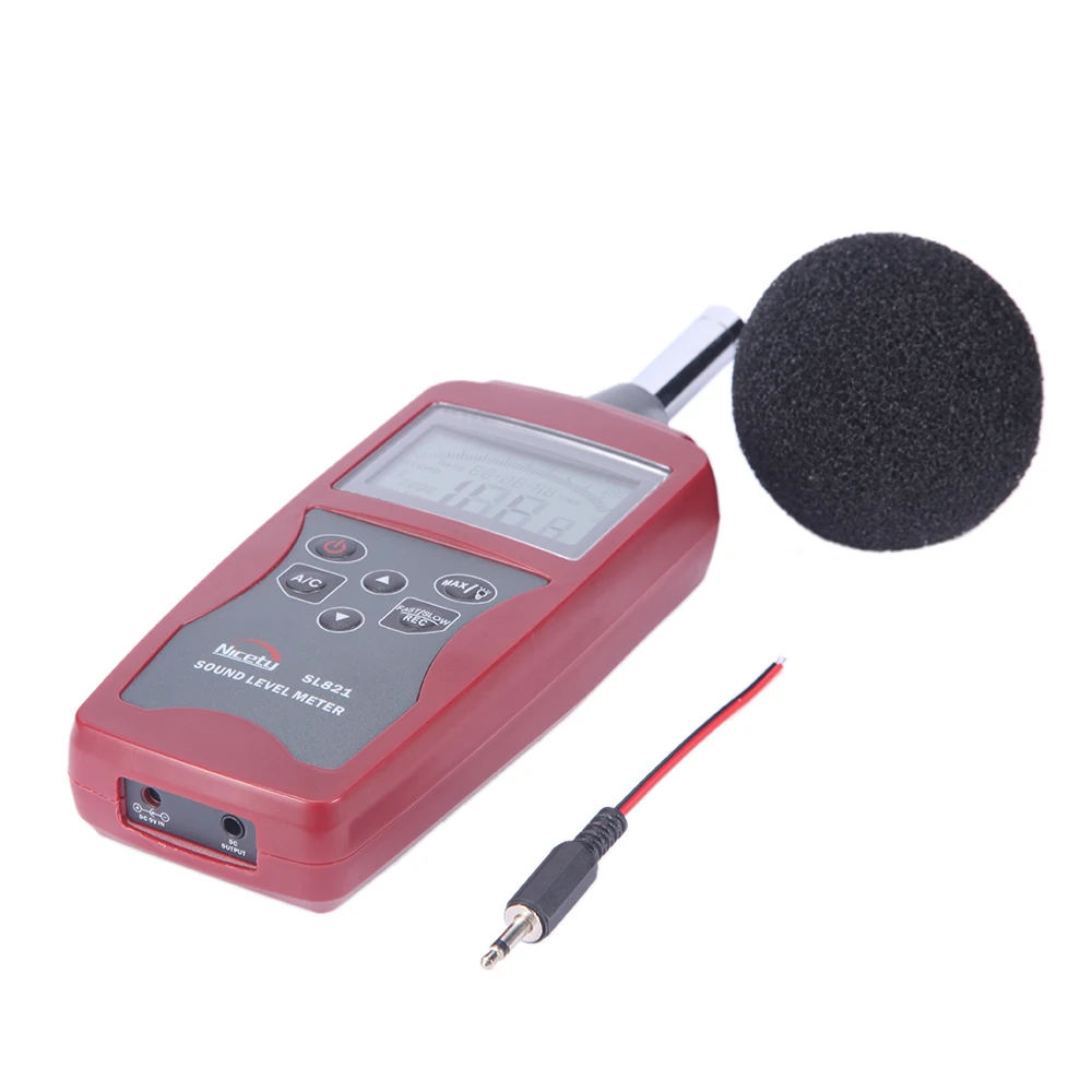 Портативный цифровой измеритель уровня шума и звука Nicetymeter SL821 30-130dBA | Инструменты
