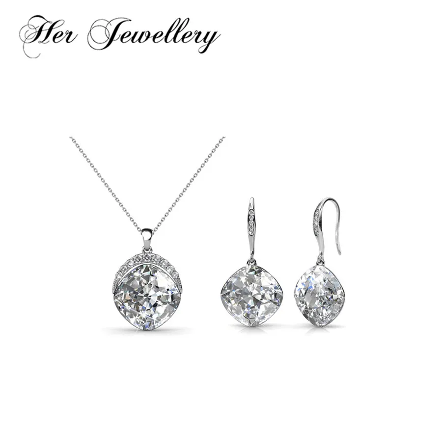Her Jewellery 2 color crystal Pincushion jewelry set Made with crystals from Swarovski HS040 | Украшения и аксессуары