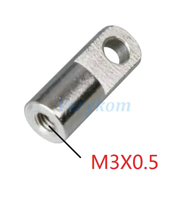 M3X050I F-M4, M5, M6, M8, M10, M12, M15, M20 I шарнир для крепления пневматического цилиндра, шток поршня, скобы F-M5X080I, F-M10X125I, M8* 1,25 - Цвет: M3X050I