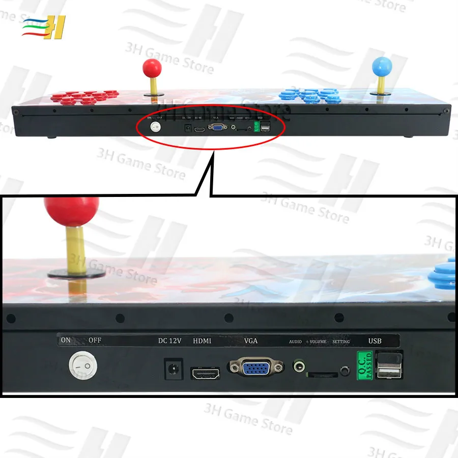 Новинка Pandora Box 9 1500 В 1 железная игровая консоль для аркадных игр 2 игрока Джойстик контроллер консоль HDMI VGA USB выход PS3 ТВ PC 5S 6s 7 8s