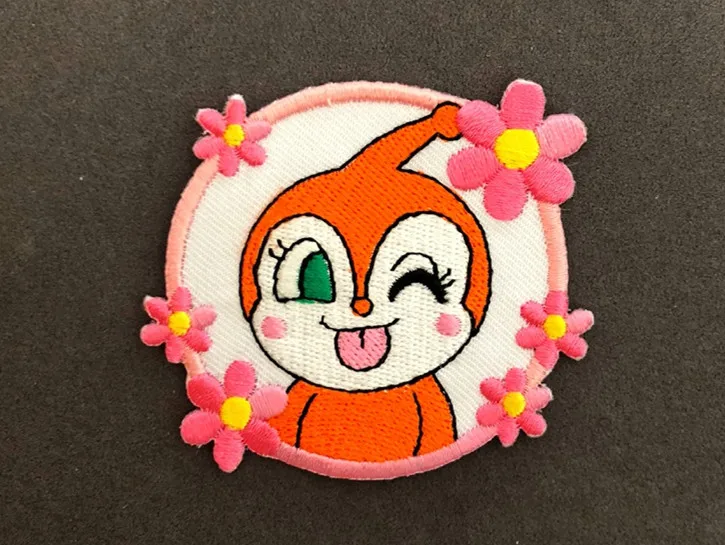 Anpanman fabric Embroidered patch sew on Motif Applique garment embroidery cartoon DIY accessory | Дом и сад