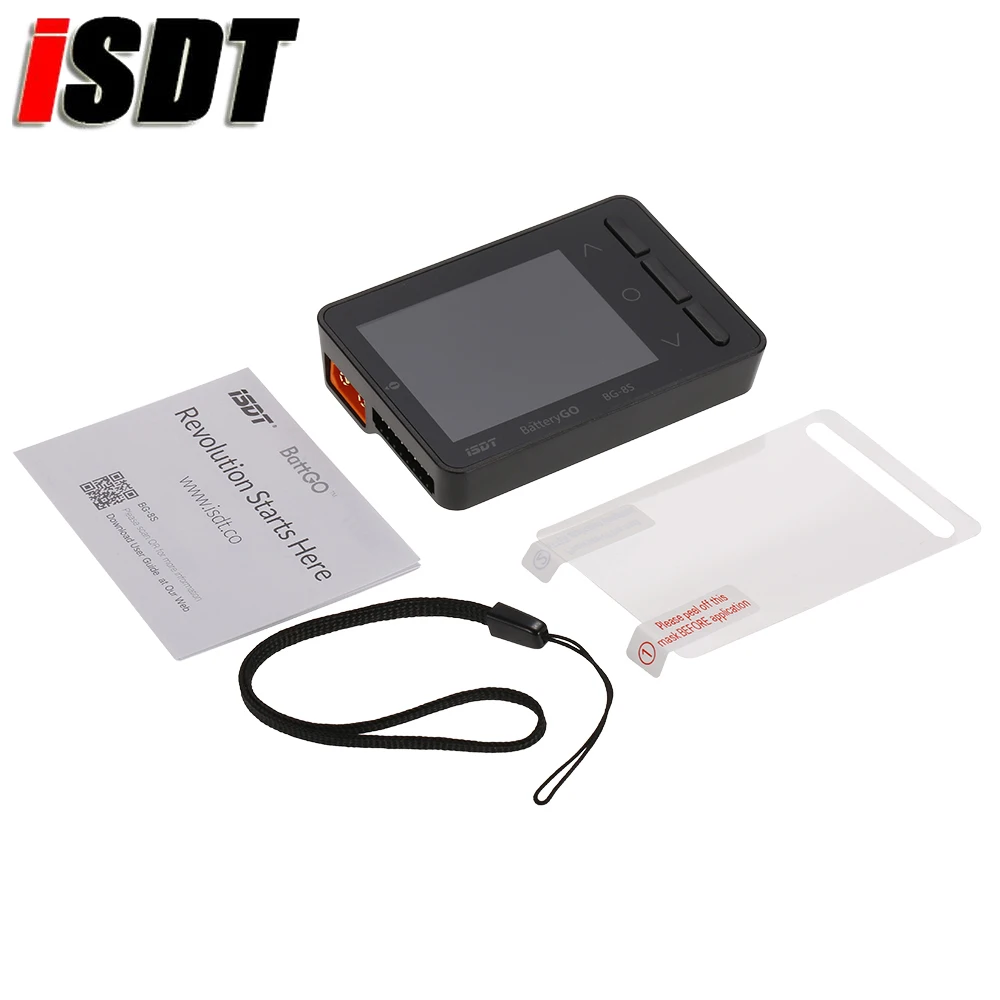 1pcs ISDT BattGo BG-8S LCD Display Smart Battery Capacity Checker Balancer Receiver Signal Tester For LiHv LiPo LiFe NiMH NiCd | Игрушки и
