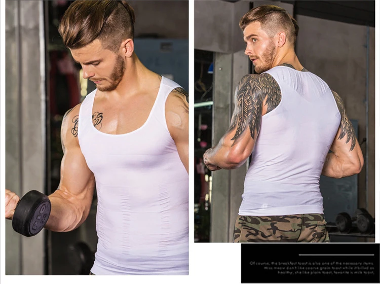 LANTECH мужской компрессионный жилет для бодибилдинга облегающий бега фитнеса