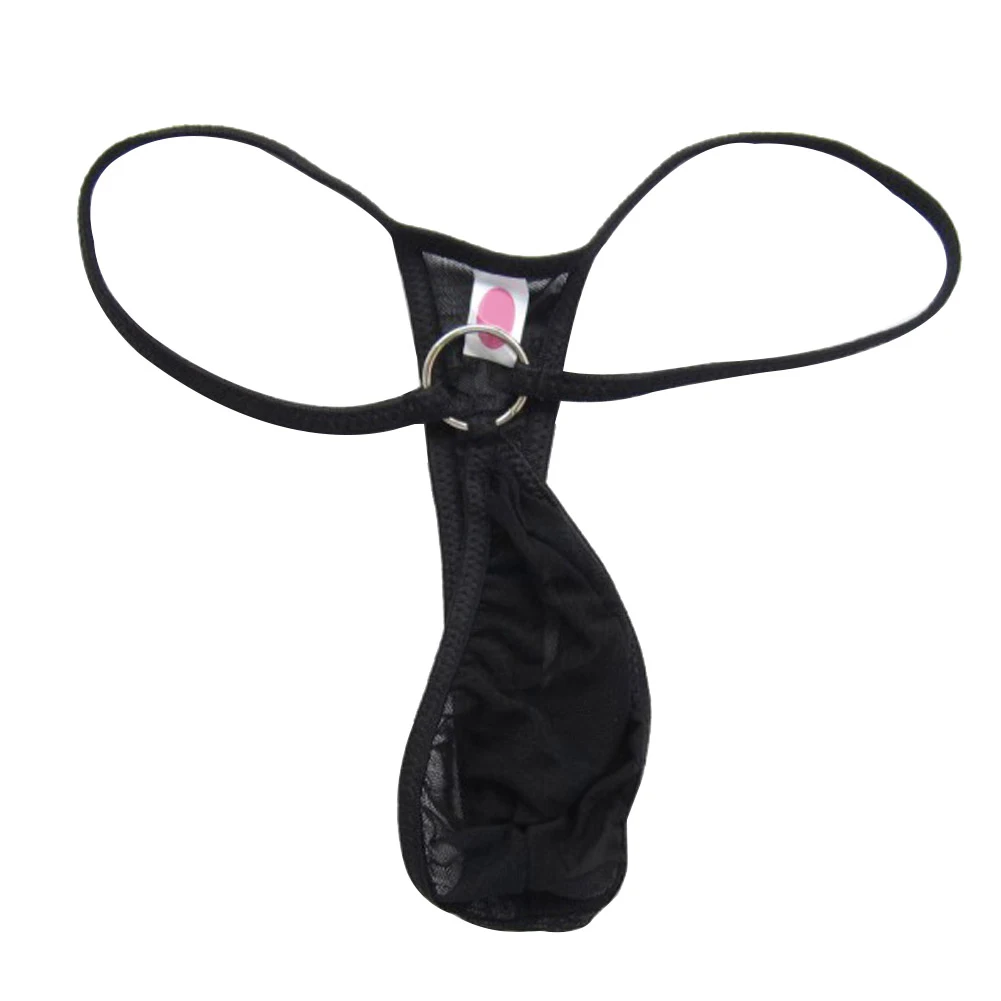 Мужской купальник с ремешками в кольце прозрачные трусики танга jockstrap