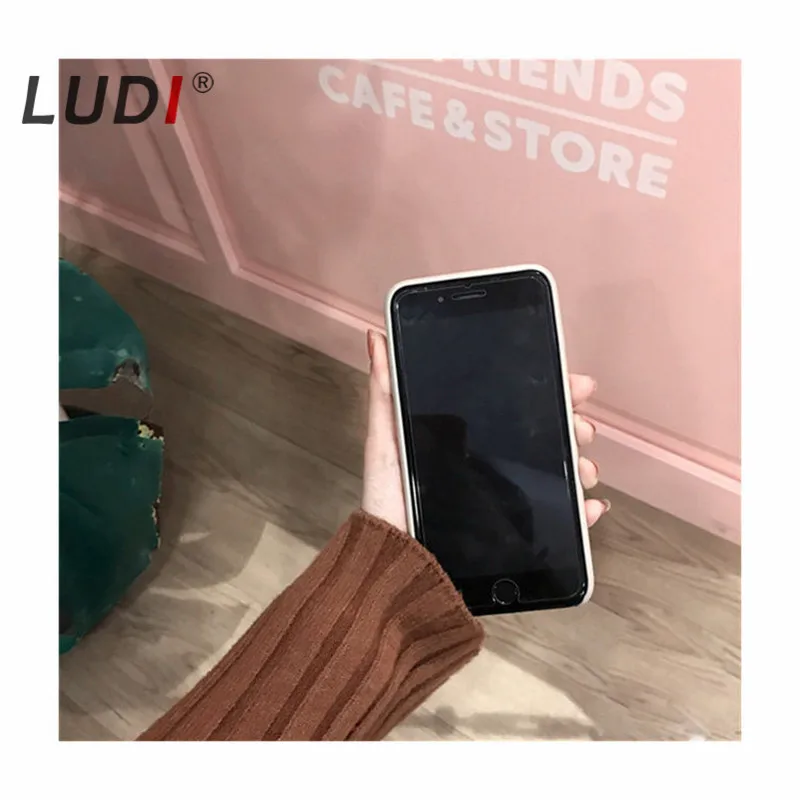 Чехол из высококачественной старинной официальной кожи LUDI, мягкий покрытие из искусственной кожи PU для iPhone 7 7 Plus, роскошный ретро-фундас 6 6s Plus.