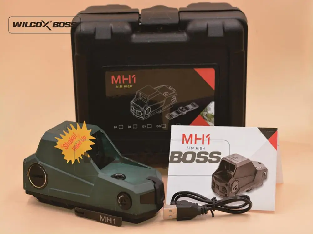 Green Hartman MH1 taical Red Dot Sight двойной датчик движения рефлекторный прицел самое большое поле зрения ночное видение(загар - Цвет: Green