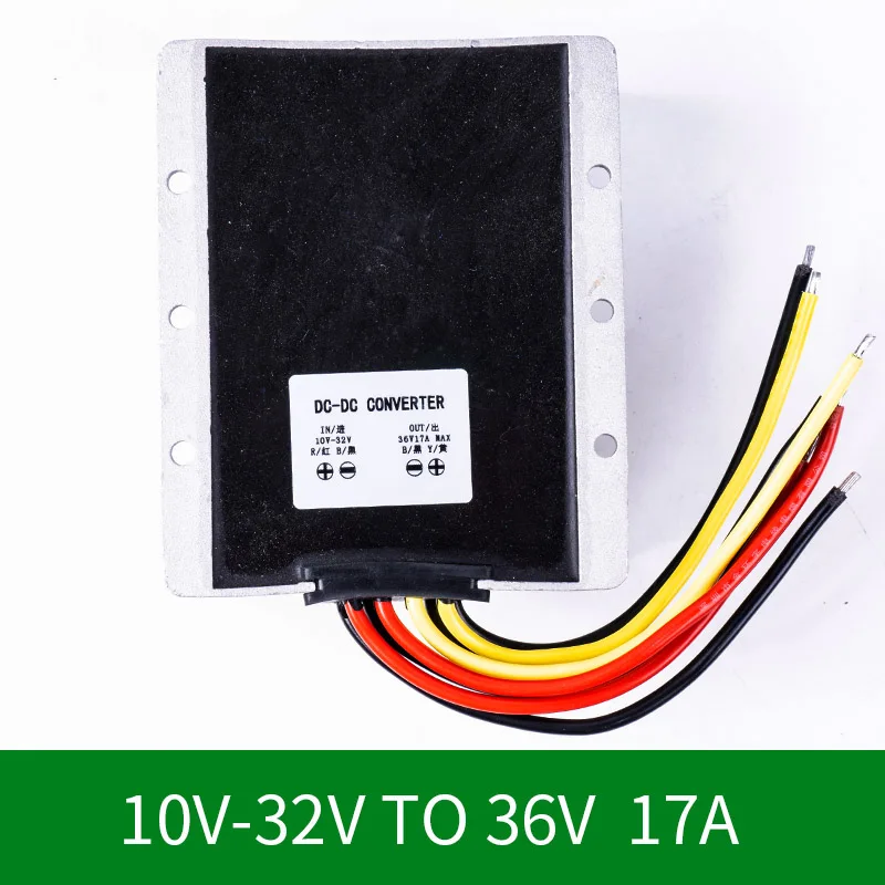 10 V-32 V постоянного тока до 36V 14A 17A Вт конвертер постоянного/переменного тока импульсный повышающий Напряжение модуль Питание для Легковые автомобили свет CE по ограничению на использование опасных материалов в производстве Сертифицированный - Цвет: 10-32V to 36V 17A
