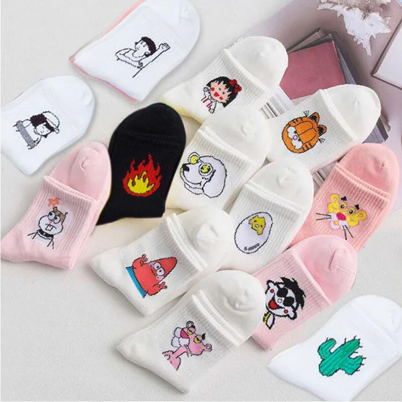 Ieny женские носки harajuku 10 пар стежки 2019 рождественские с принтом popsocket бесплатная