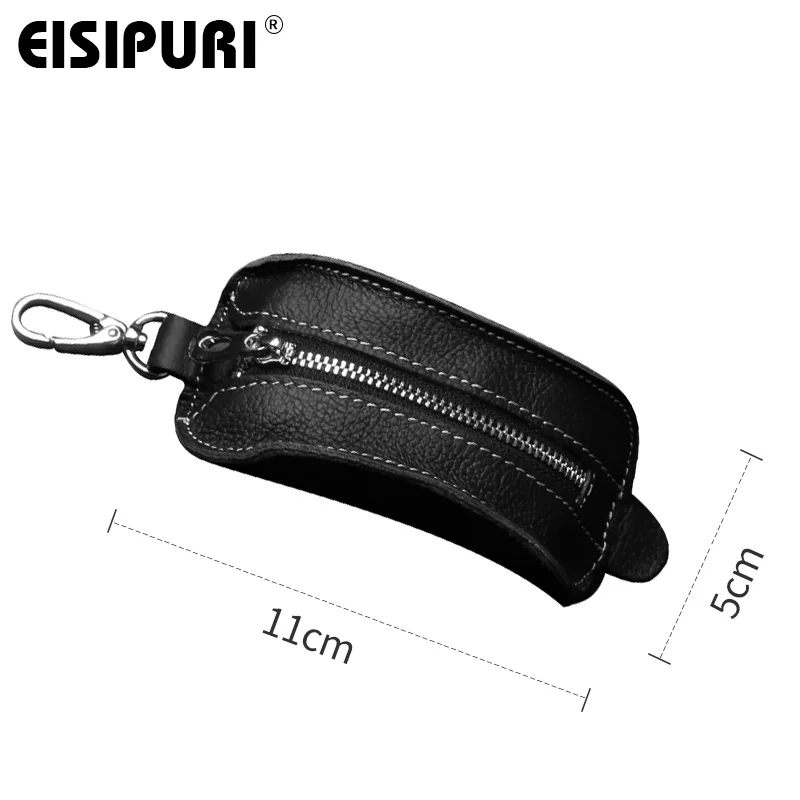 Кошелек для ключей EISIPURl из 100% натуральной кожи деловой мужской чехол от двери