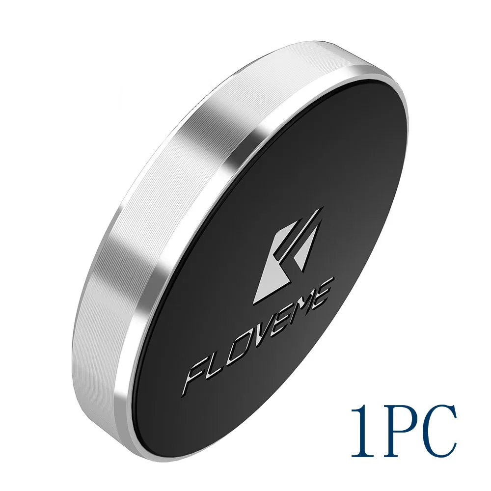 Sliver 1PC FLOVEME сильная Магнитная автомобильная подставка для телефона плоская палка на приборной панели магнитный держатель для телефона в автомобиле Ключ Крючки telefon tutucu - Цвет: Sliver 1PC