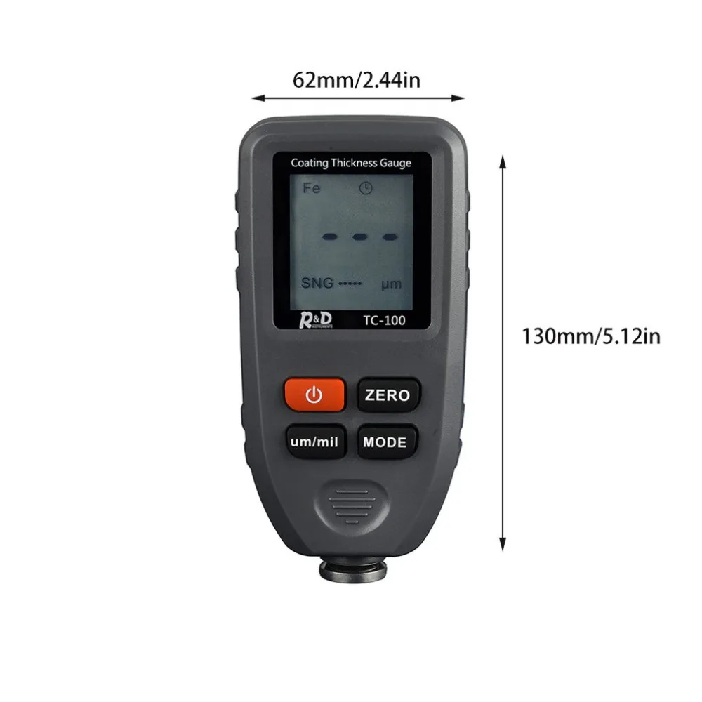 TC100/TC200Digital подсветка прибор для измерения ширины портативный ручной Толщина метр