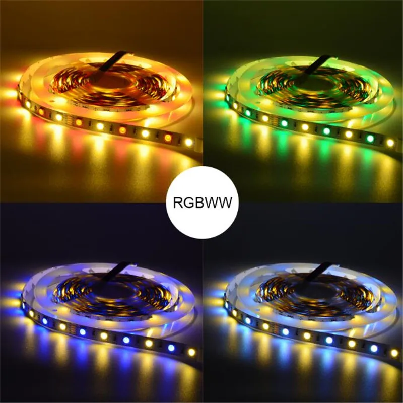 5 м 5050 Светодиодная лента освещения 12 В постоянного тока WW RGB RGBW RGBWW Праздничная