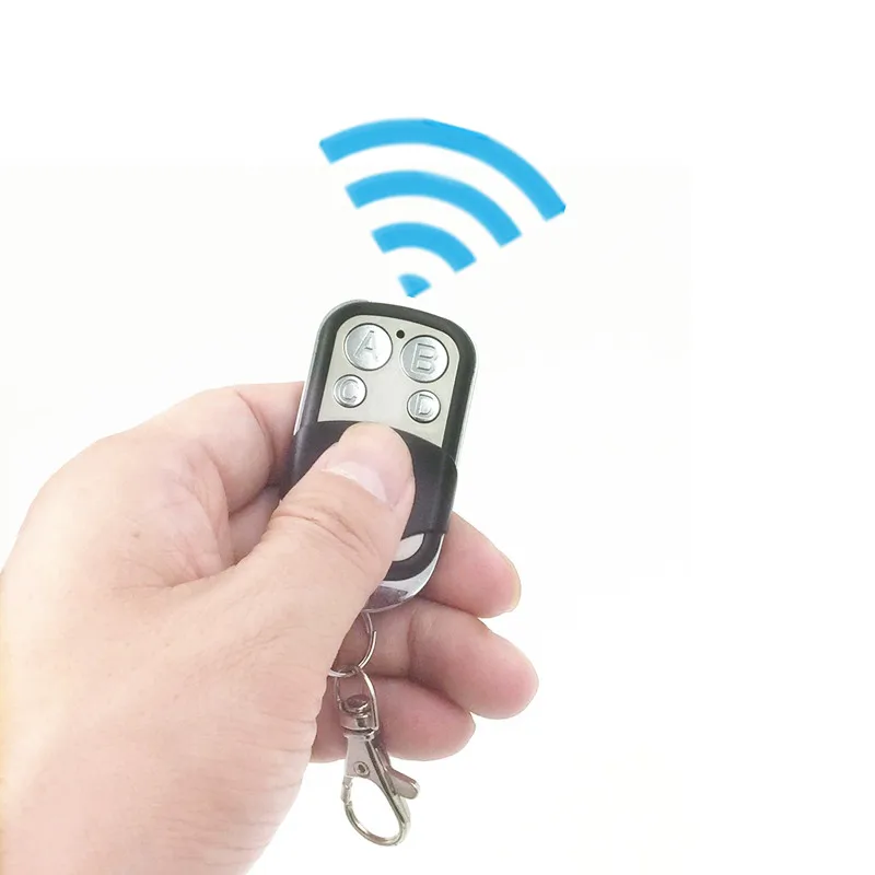 Фото 433 mhz RF Remote Control Copy code cloning Electric gate duplicator Key Fob learning garage door controller included Battery №2